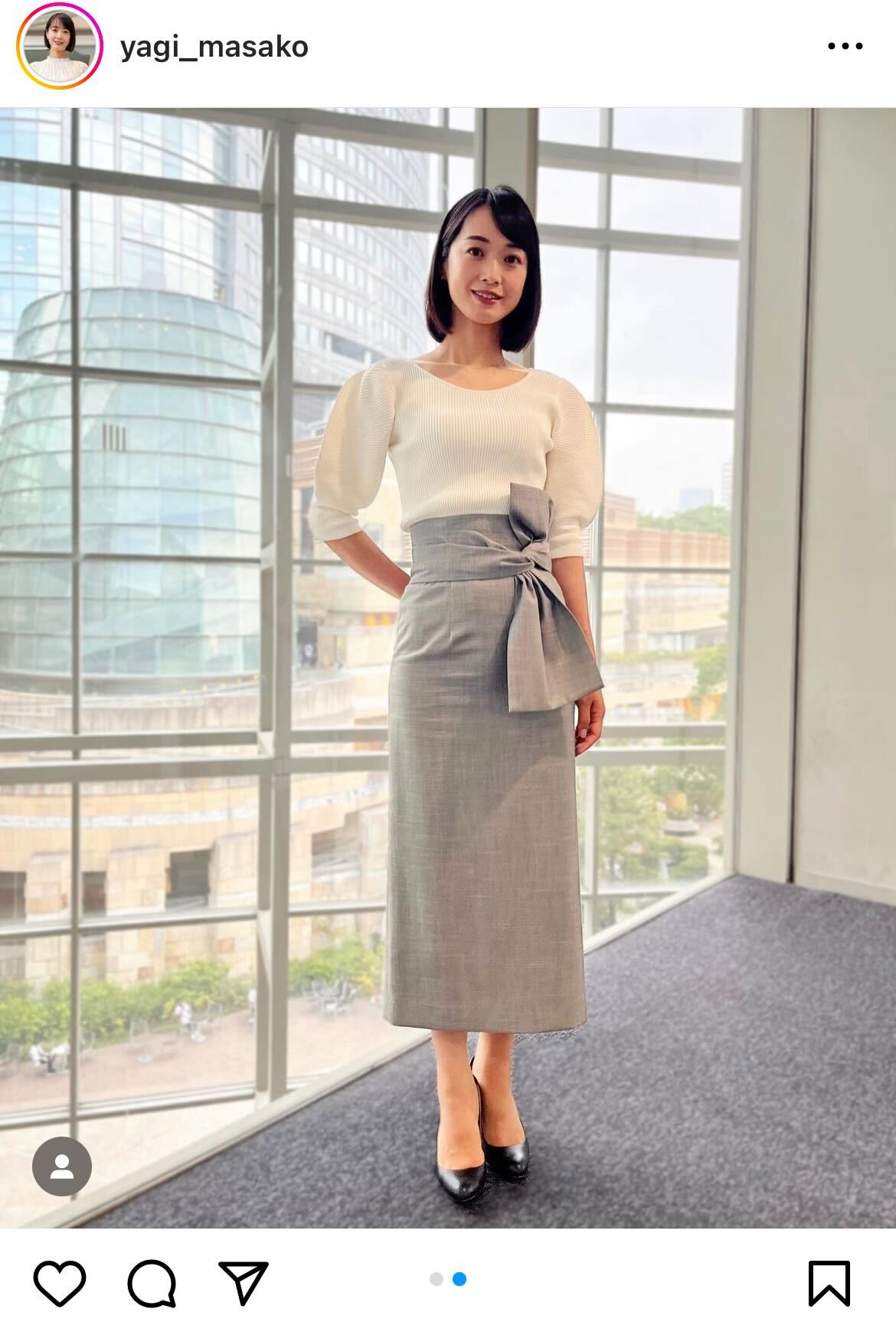 八木麻紗子アナウンサー・インスタグラムから