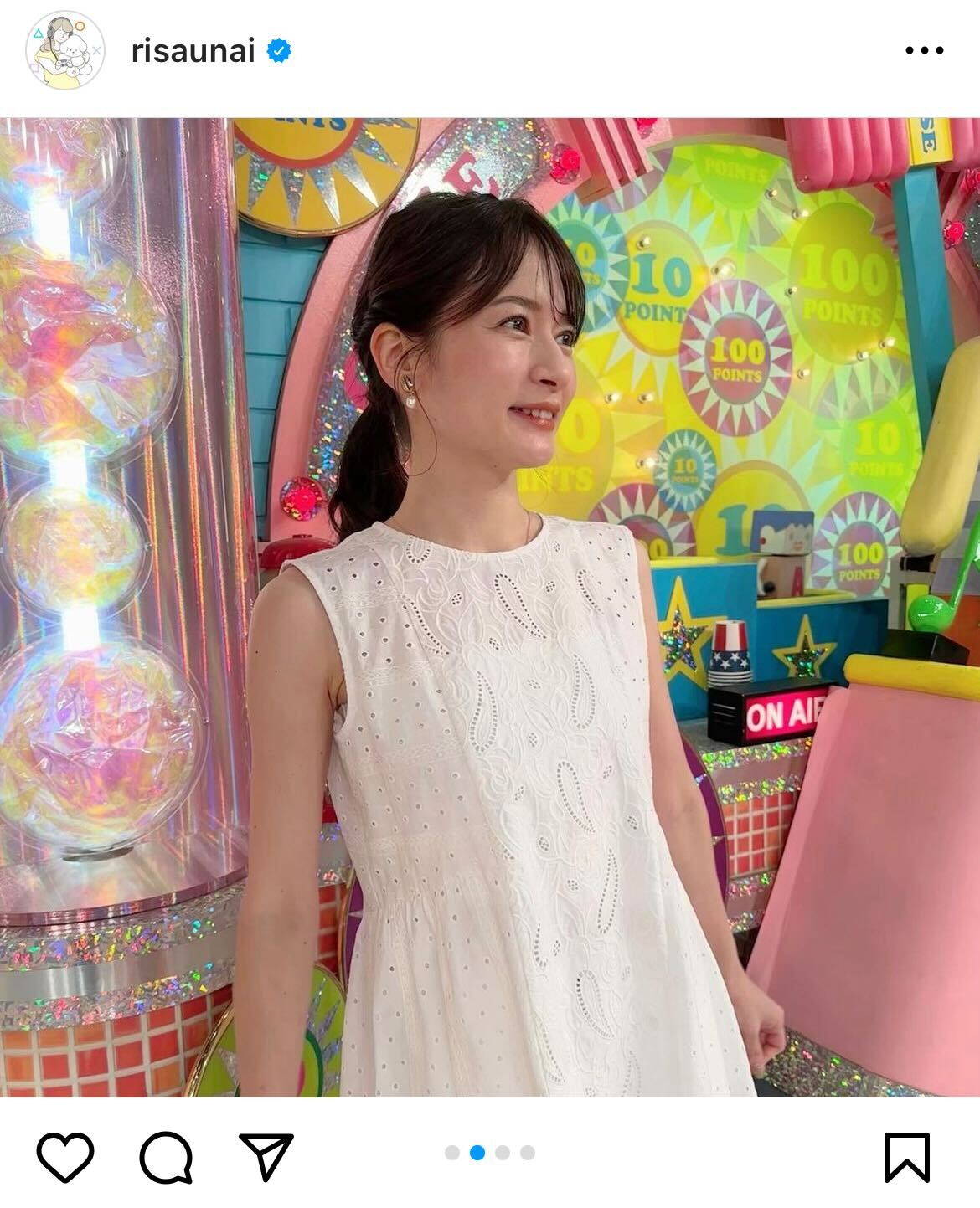 TBS宇内梨沙アナウンサー・インスタグラムから
