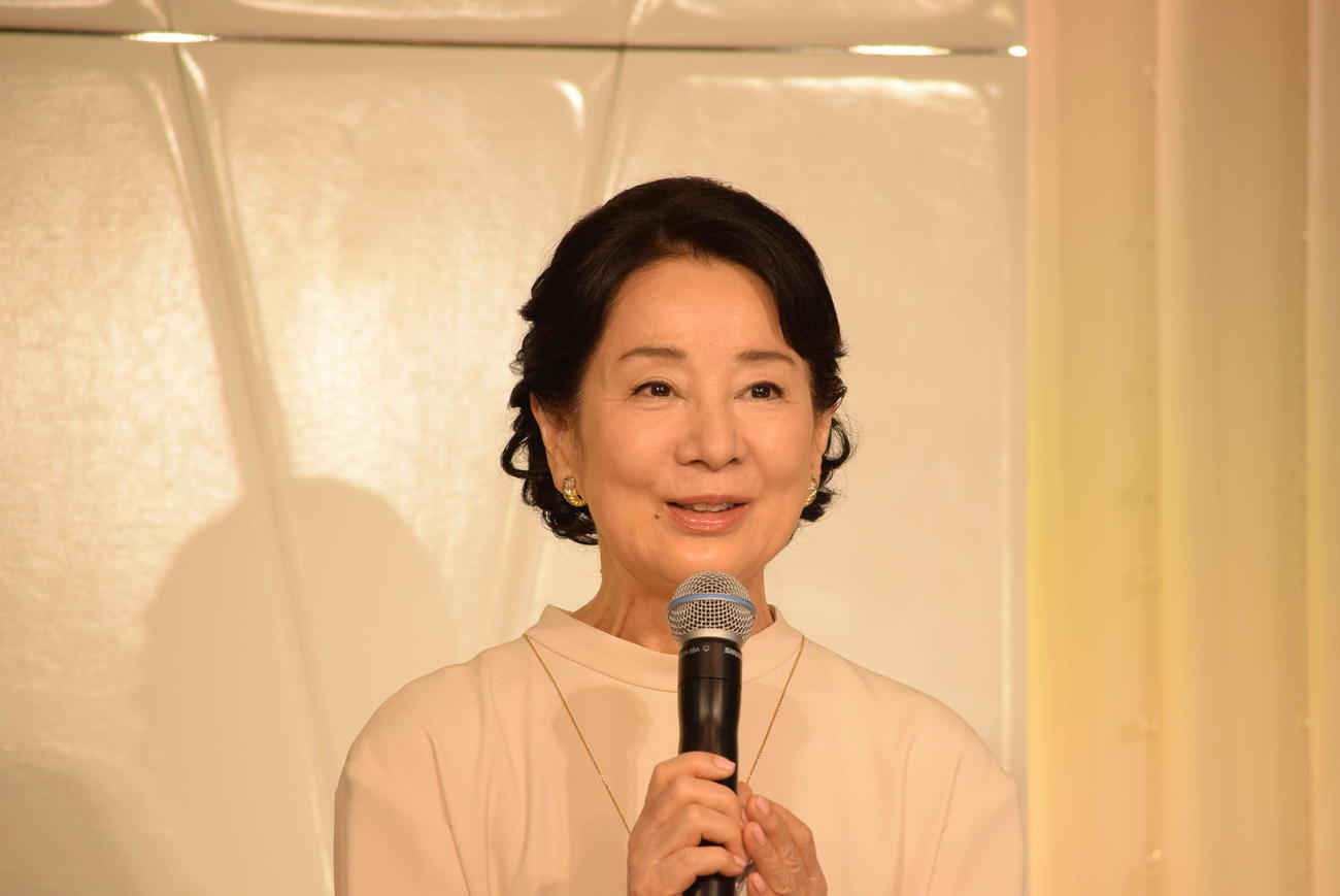 映画への意気込みを語った吉永小百合（撮影・阪口孝志）