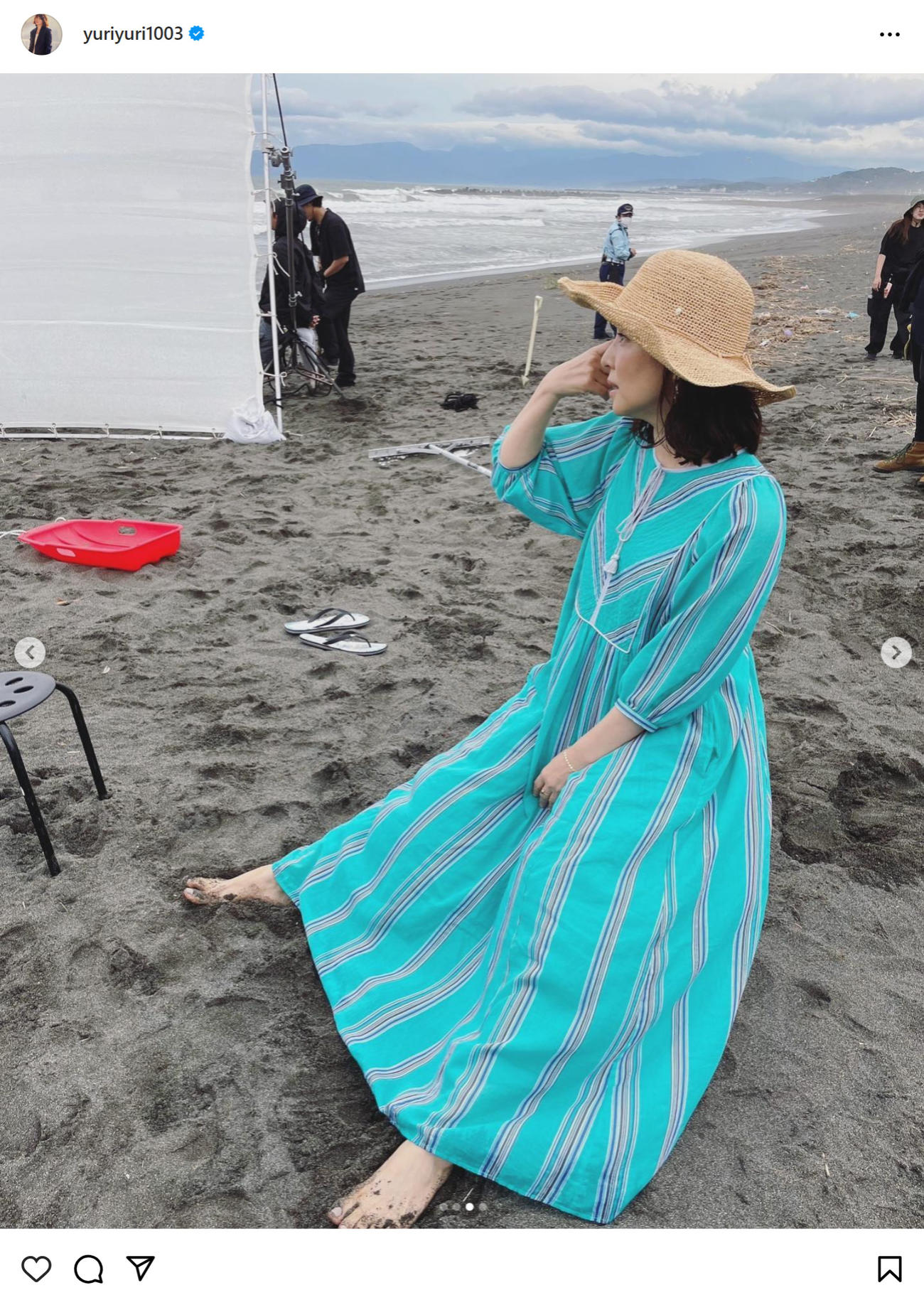 石田ゆり子のインスタグラムから