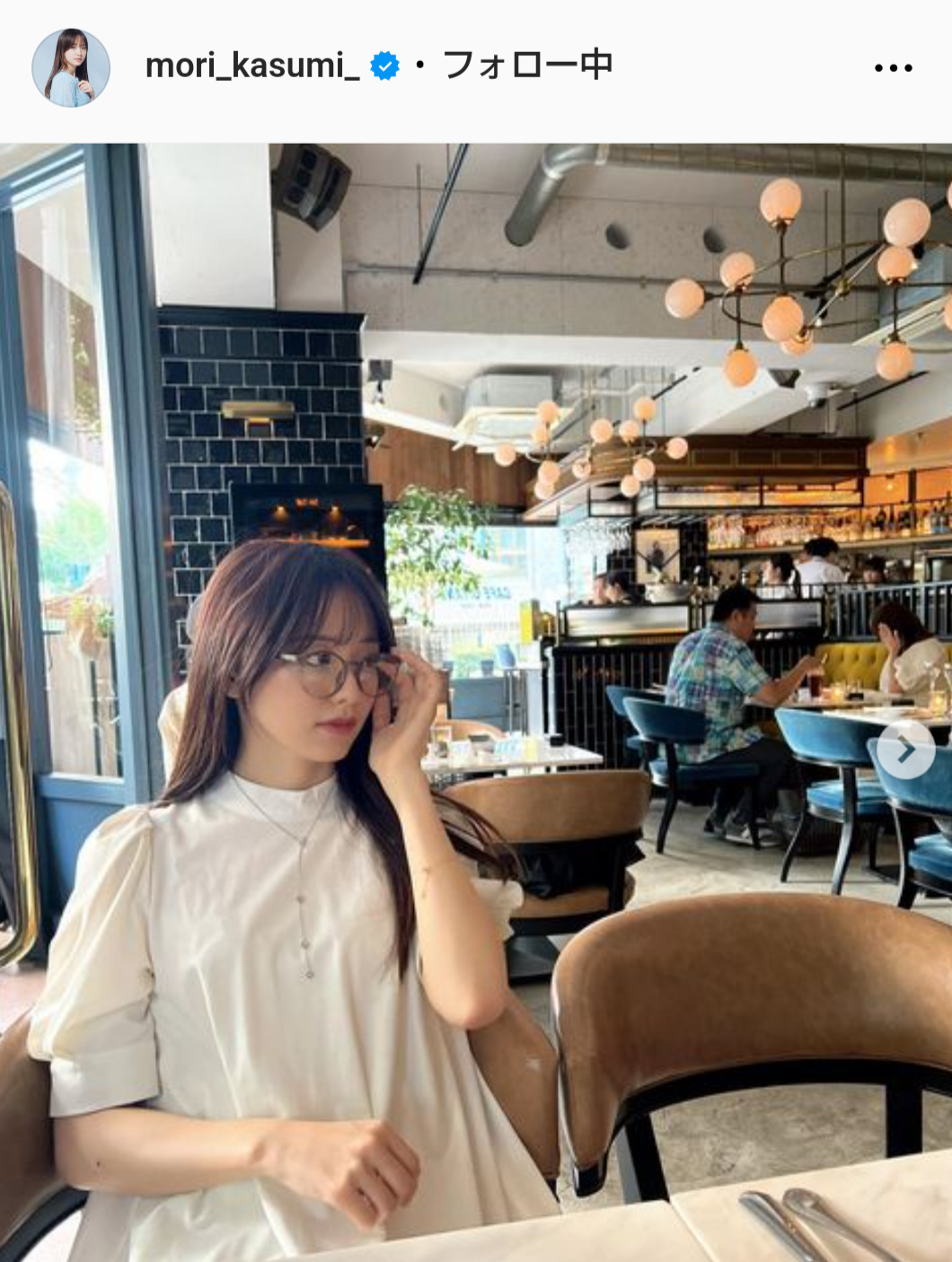 森香澄アナウンサーのインスタグラムから