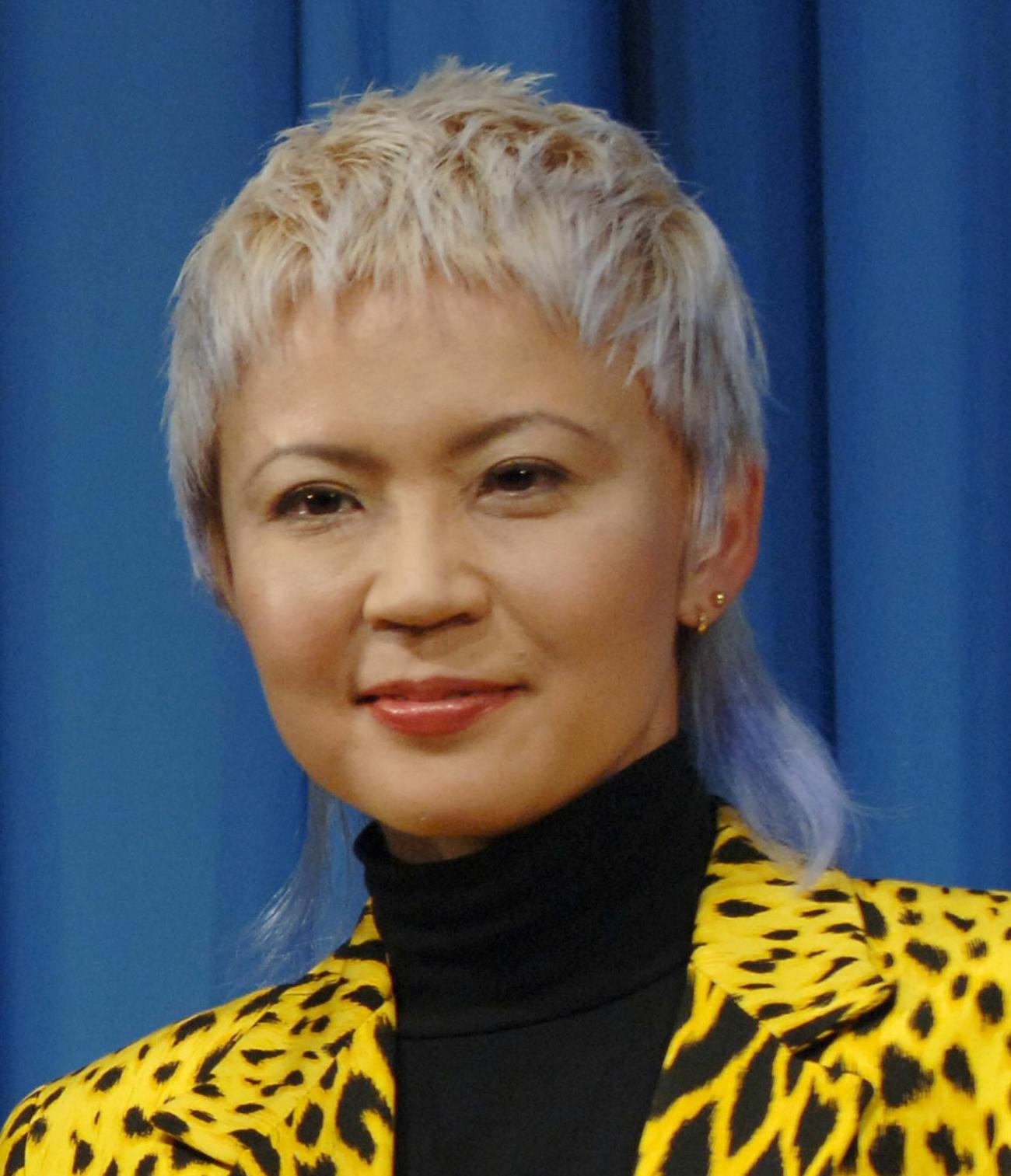 05年3月、映画「極道の妻たち　情炎」完成試写会での家田荘子さん
