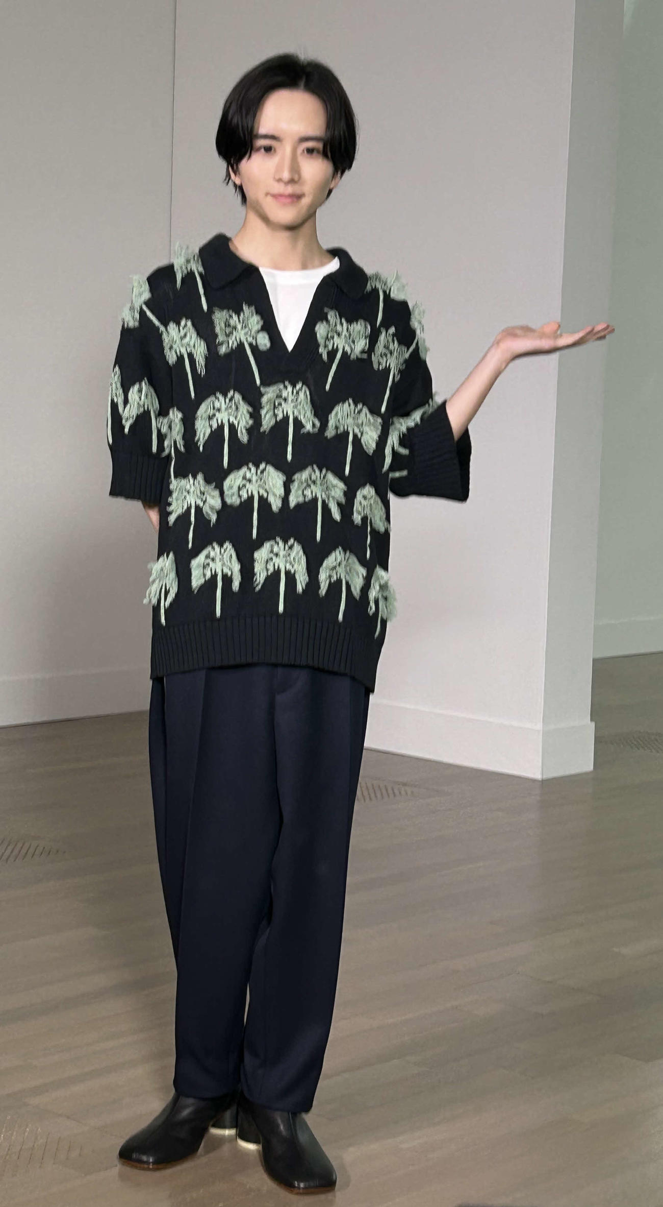 「テート美術館展　光一ターナー、印象派から現代へ」（7月12日～10月2日）の取材会に出席した板垣李光人（撮影・松尾幸之介）