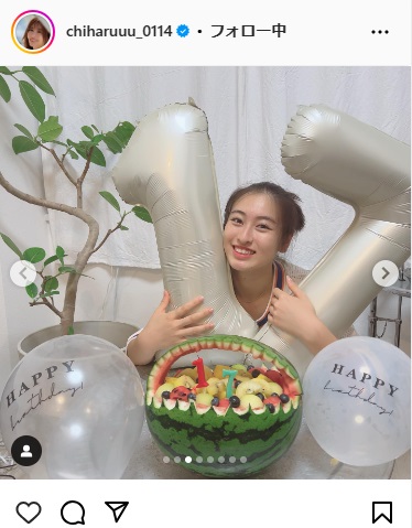 新山千春のインスタグラムから