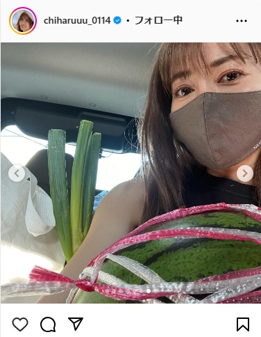 新山千春のインスタグラムから