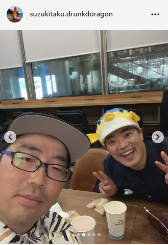 ドランクドラゴン鈴木拓のインスタグラムから