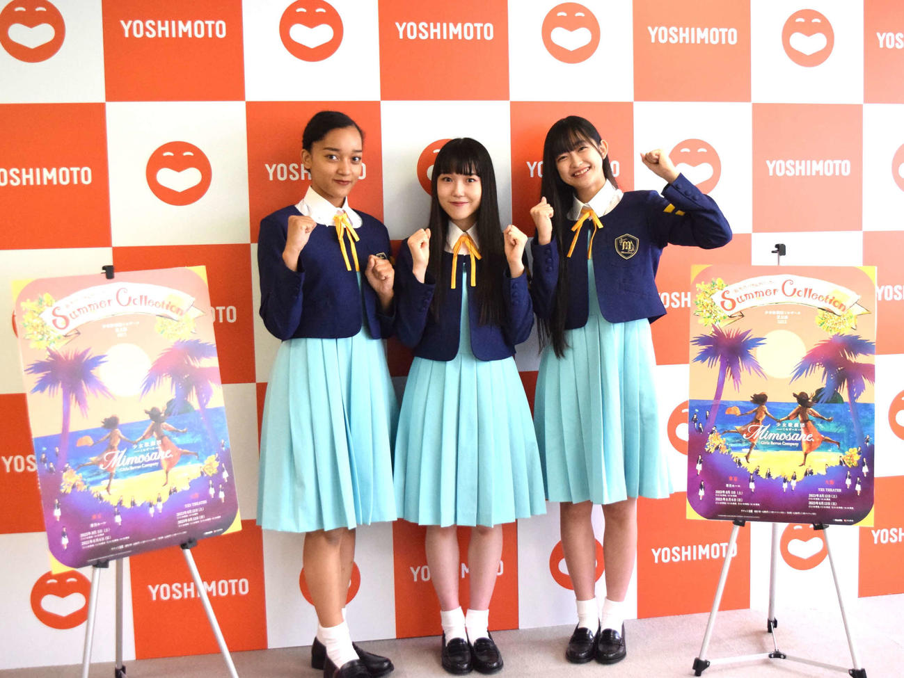 左から、すずきみあいムェンドワ、いわむらゆきね、ちばひなの（撮影・阪口孝志）