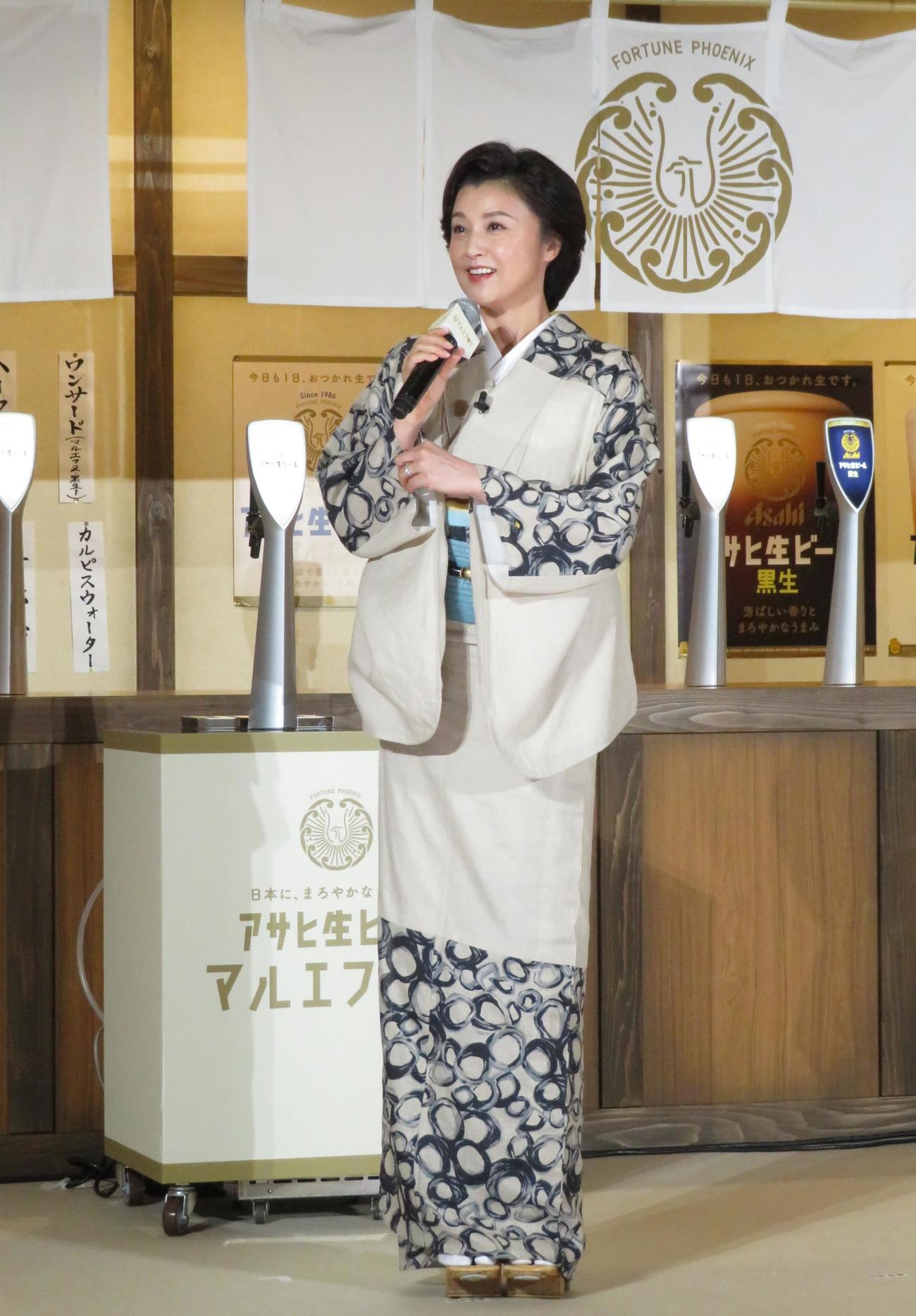期間限定女将を務める藤原紀香（撮影・峯岸佑樹）