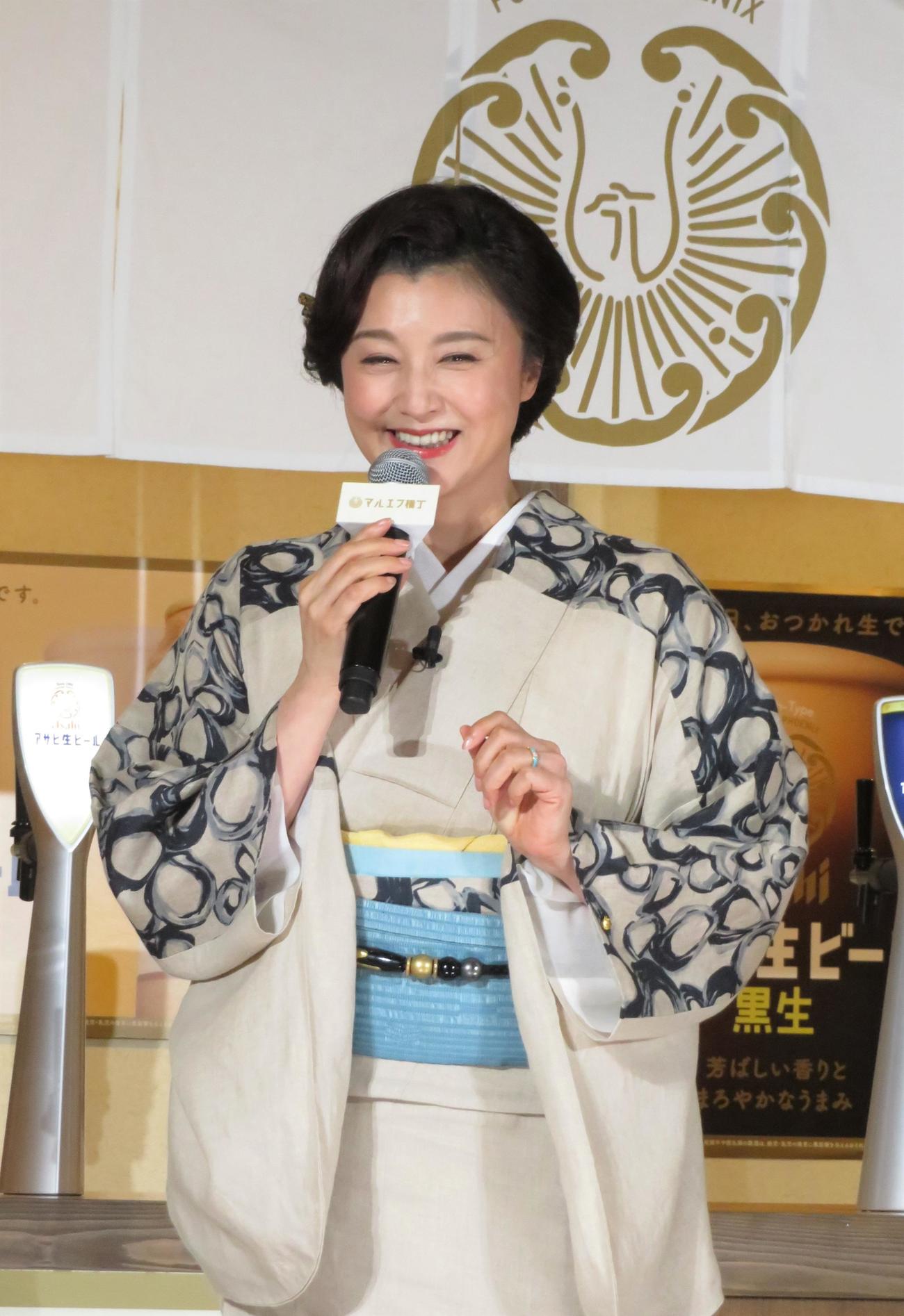 期間限定女将を務める藤原紀香（撮影・峯岸佑樹）