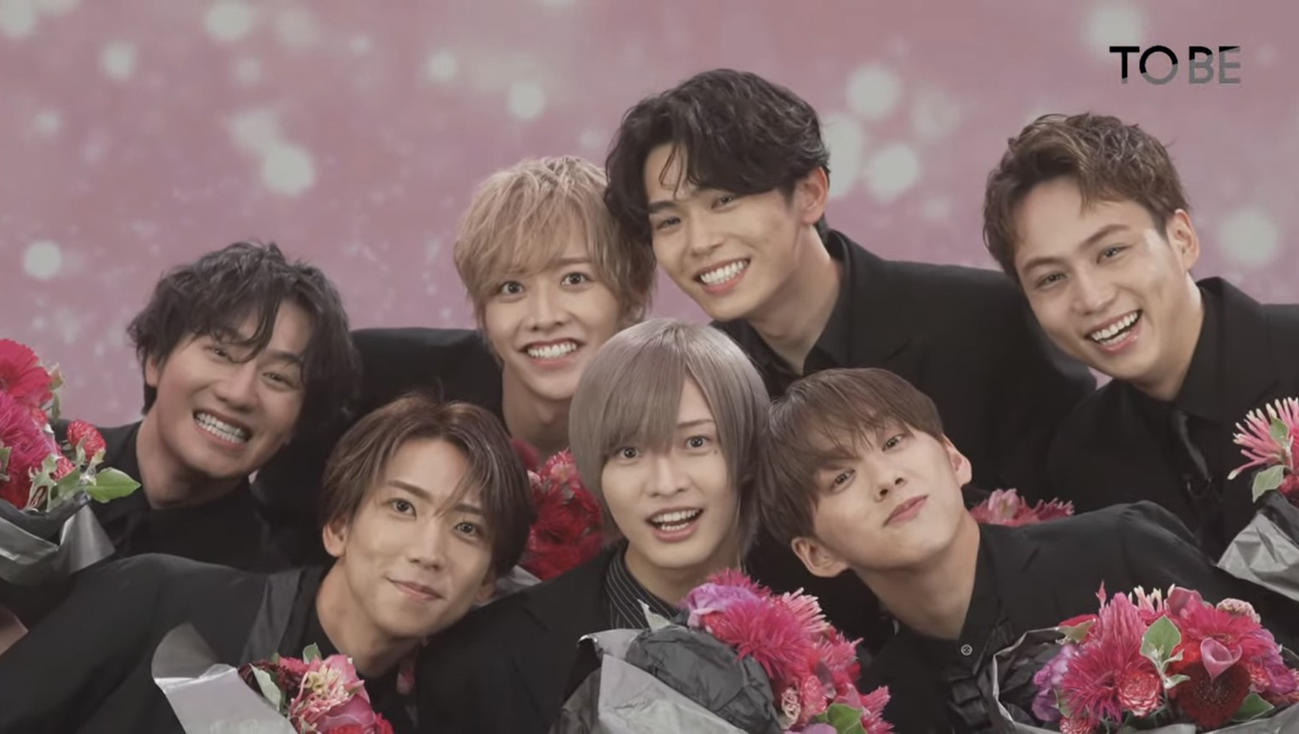 滝沢秀明氏の新会社「TOBE」合流を発表したIMP．（「TOBE」公式YouTubeチャンネルから）