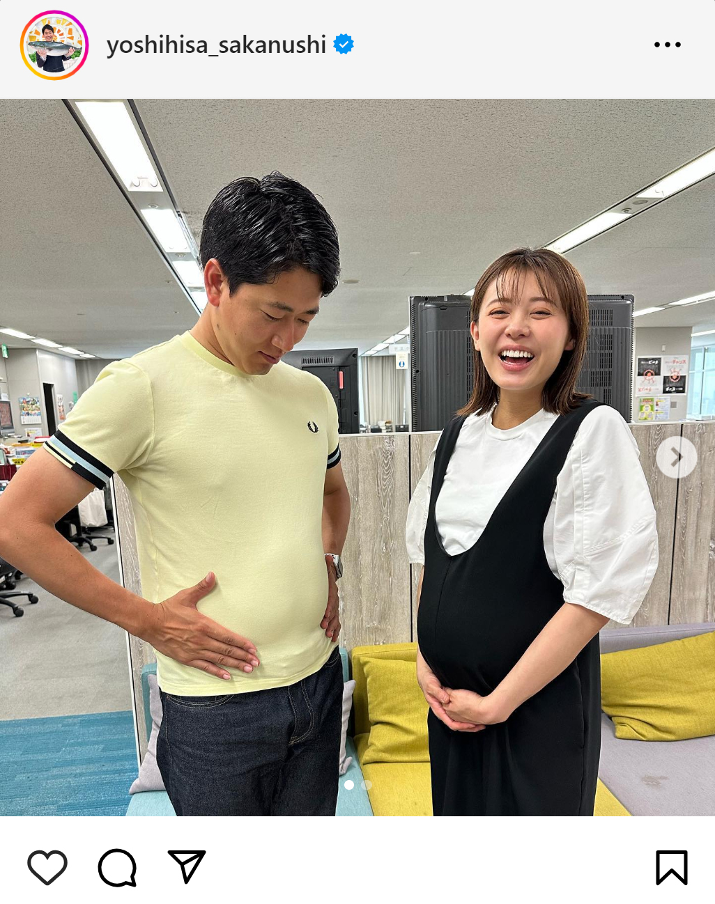 酒主義久アナのインスタグラムから