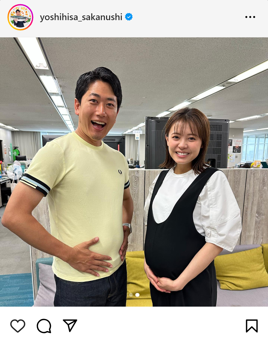酒主義久アナのインスタグラムから