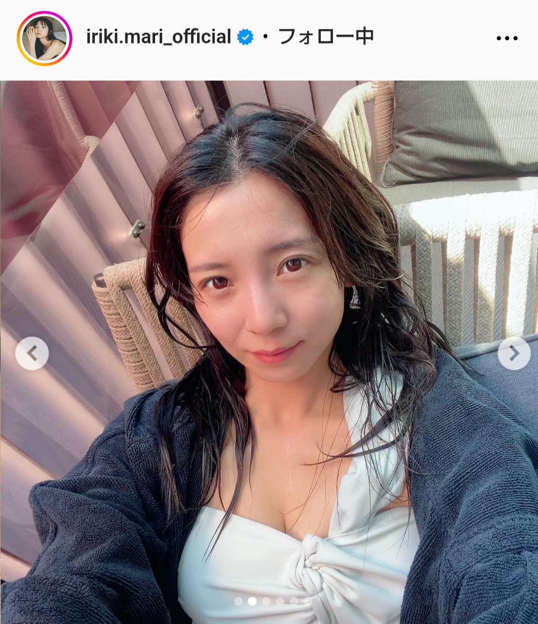入来茉里のインスタグラムから
