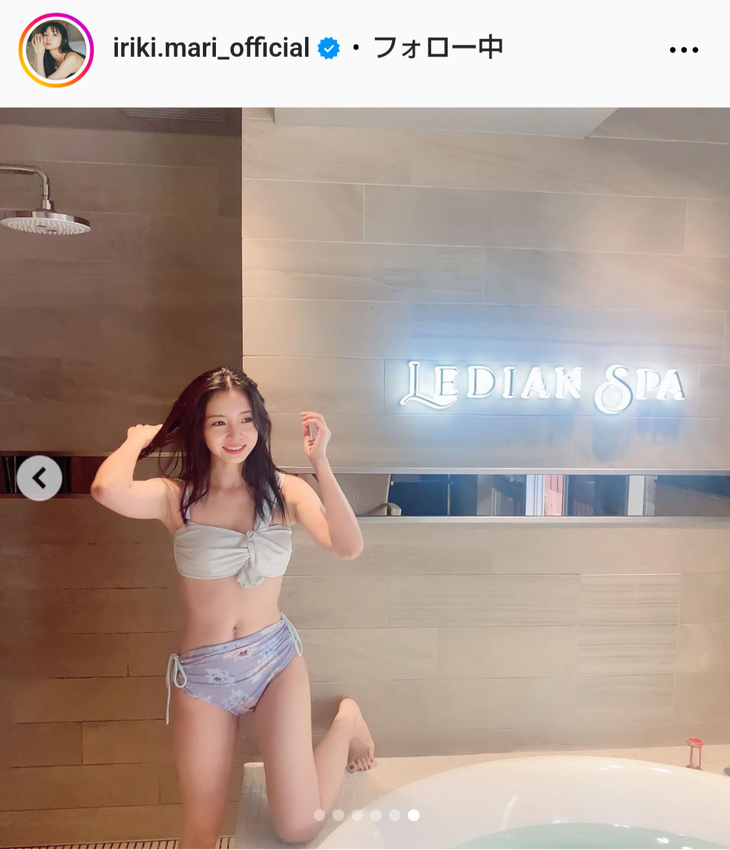 入来茉里のインスタグラムから