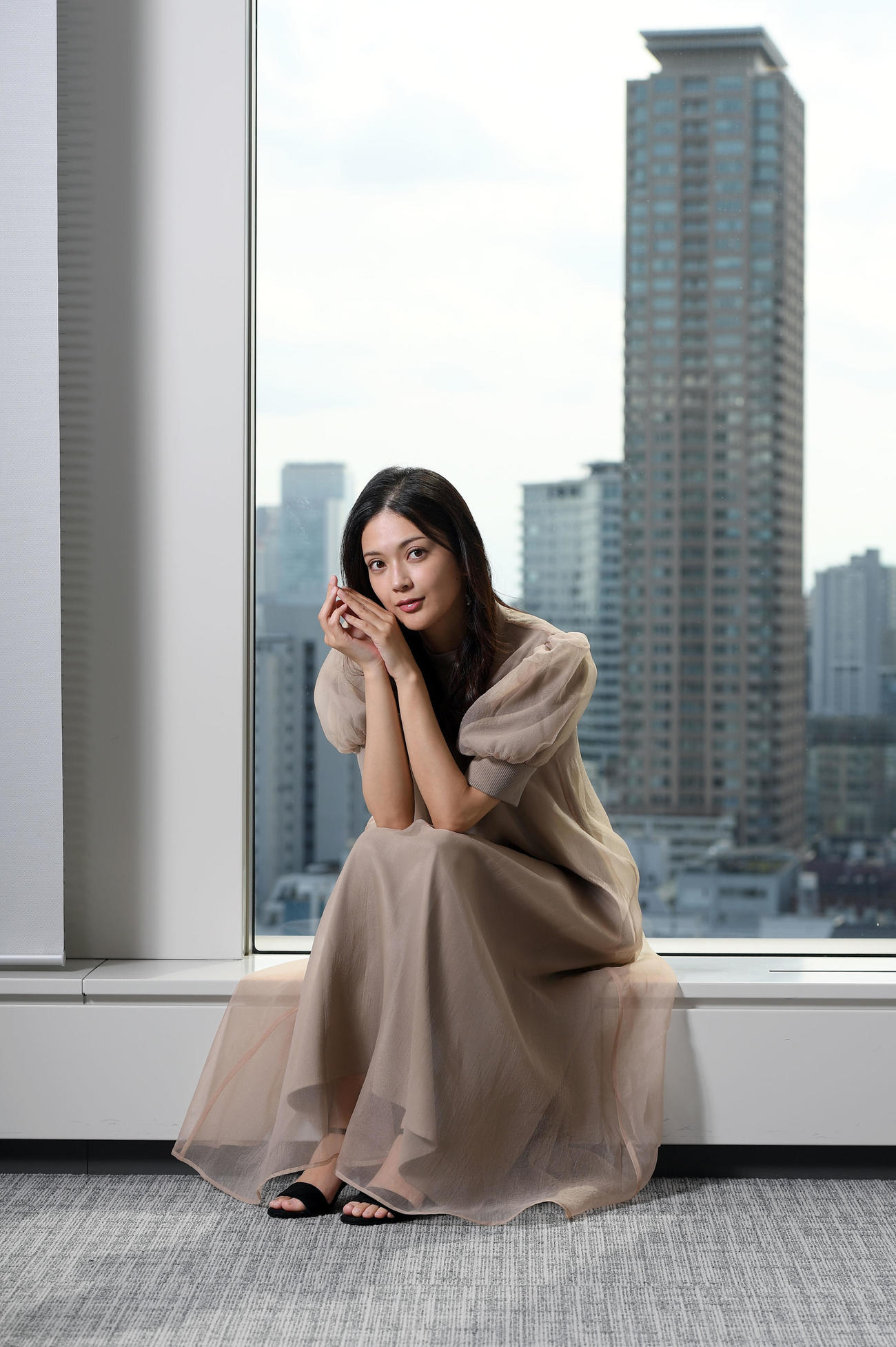 女優でありながらも1級建築士の資格を持ち、バラエティー番組で見せる画力も話題。数々の才能を発揮し仕事の幅がますます広がる田中道子（撮影・たえ見朱実）