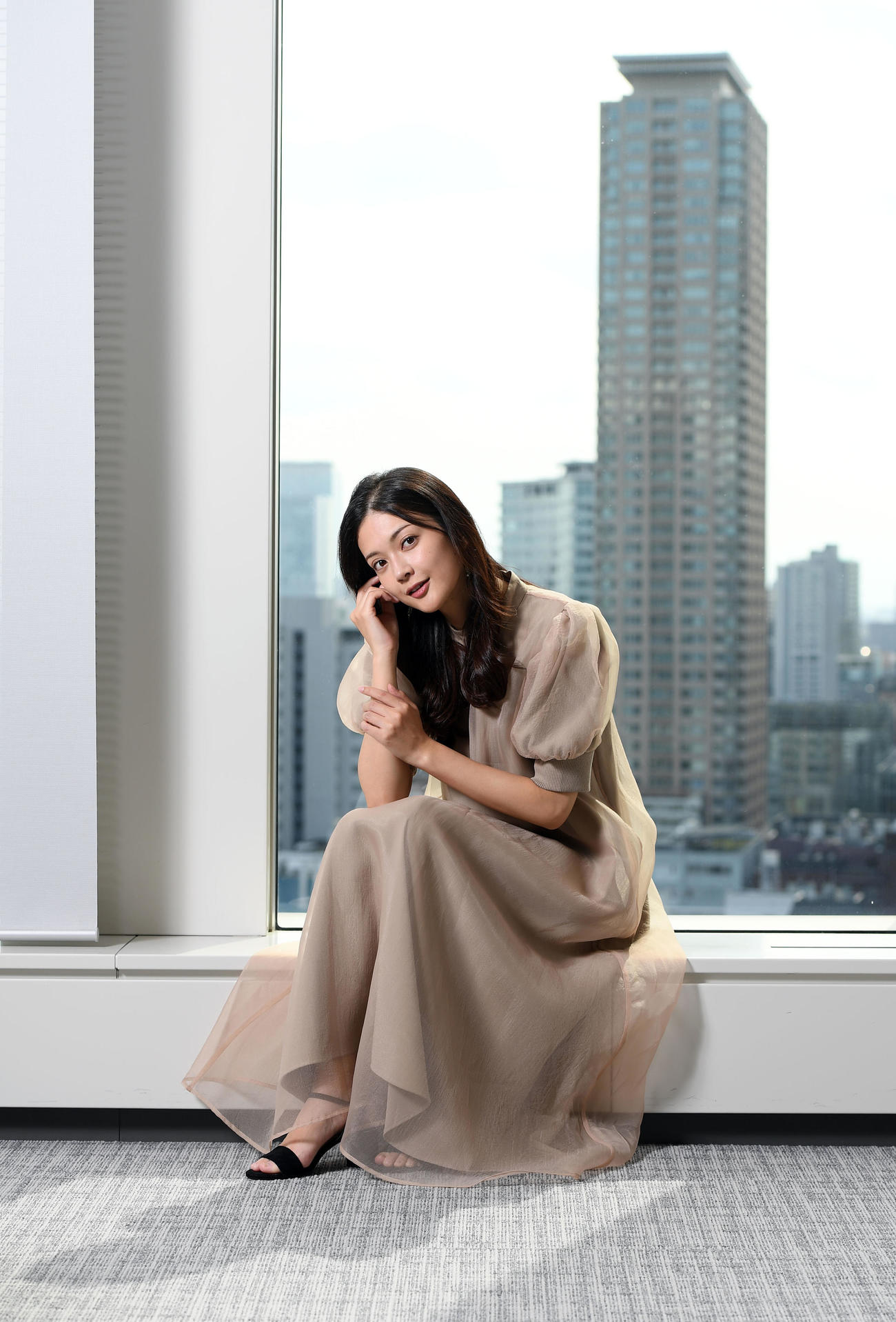 女優でありながらも1級建築士の資格を持ち、バラエティー番組で見せる画力も話題。数々の才能を発揮し仕事の幅がますます広がる田中道子（撮影・たえ見朱実）