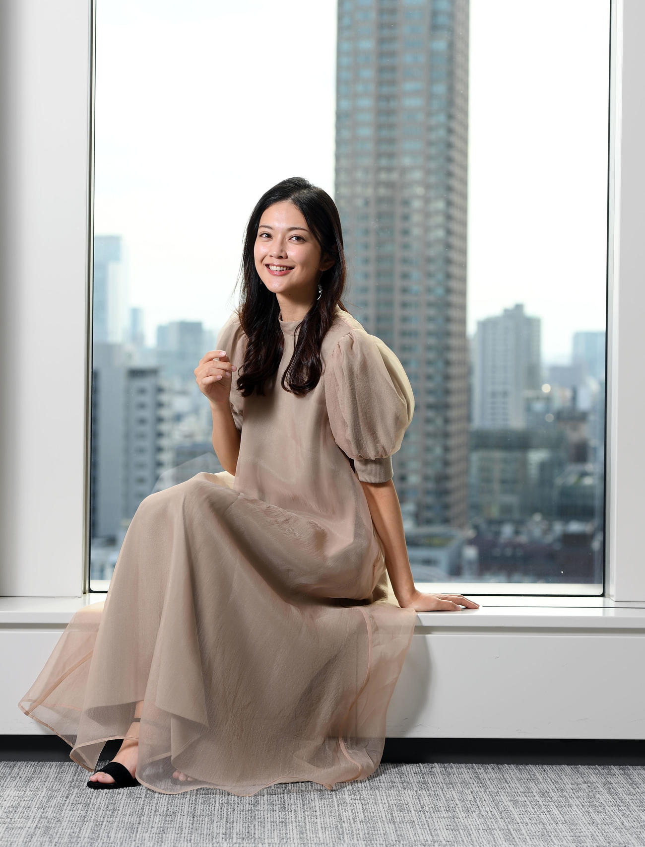 女優でありながらも1級建築士の資格を持ち、バラエティー番組で見せる画力も話題。数々の才能を発揮し仕事の幅がますます広がる田中道子（撮影・たえ見朱実）