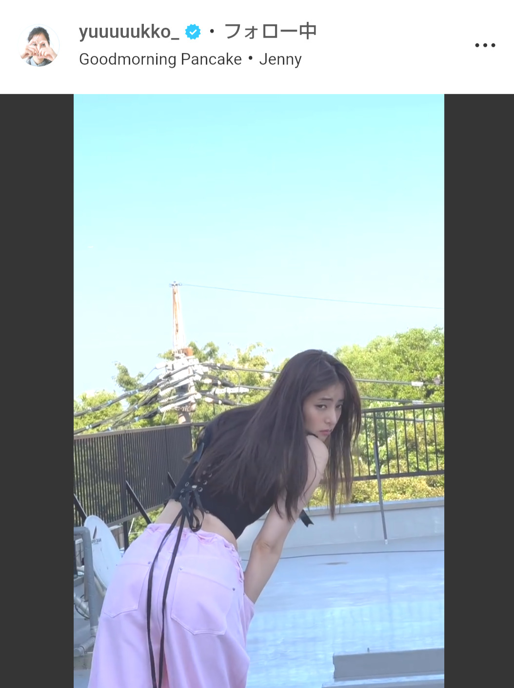 新木優子のインスタグラムから
