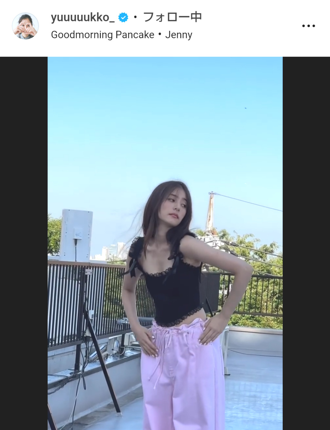 新木優子のインスタグラムから