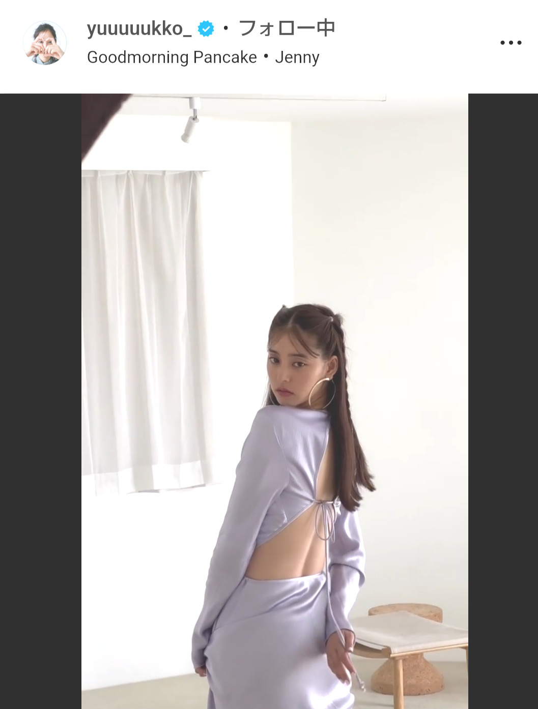 新木優子のインスタグラムから