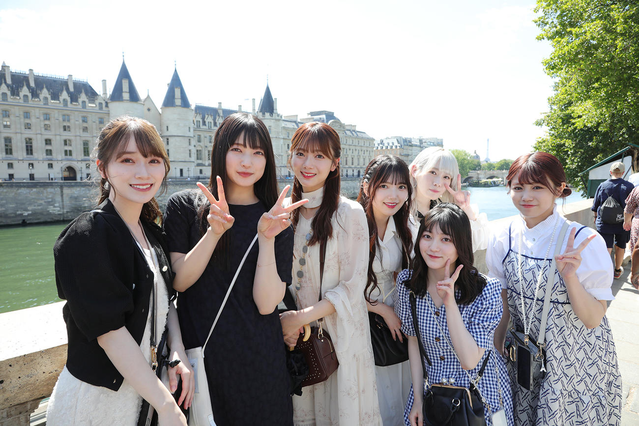 初の海外公演でパリを訪れた櫻坂46（撮影・KASONO TAKAMURA）