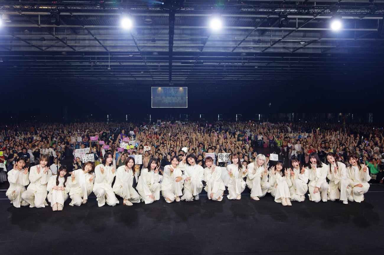 パリで初の海外公演を行った櫻坂46（撮影・KASONO TAKAMURA）