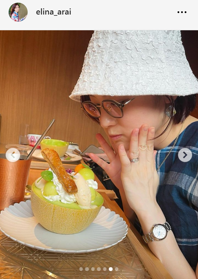 新井恵理那アナのインスタグラムから
