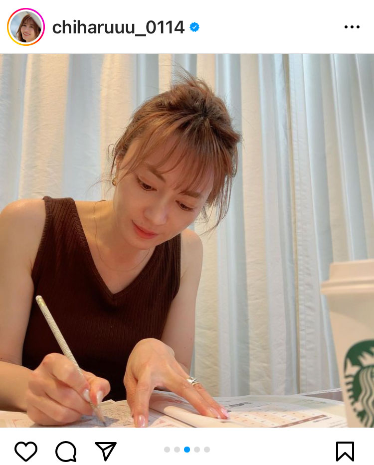 新山千春のインスタグラムから