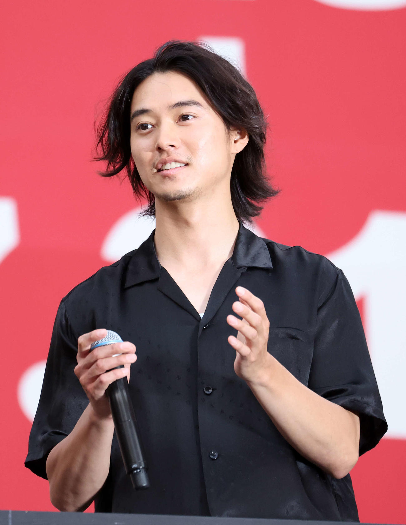 「キングダム　運命の炎」公開直前サプライズイベントに登壇した山崎賢人（撮影・鈴木正人）