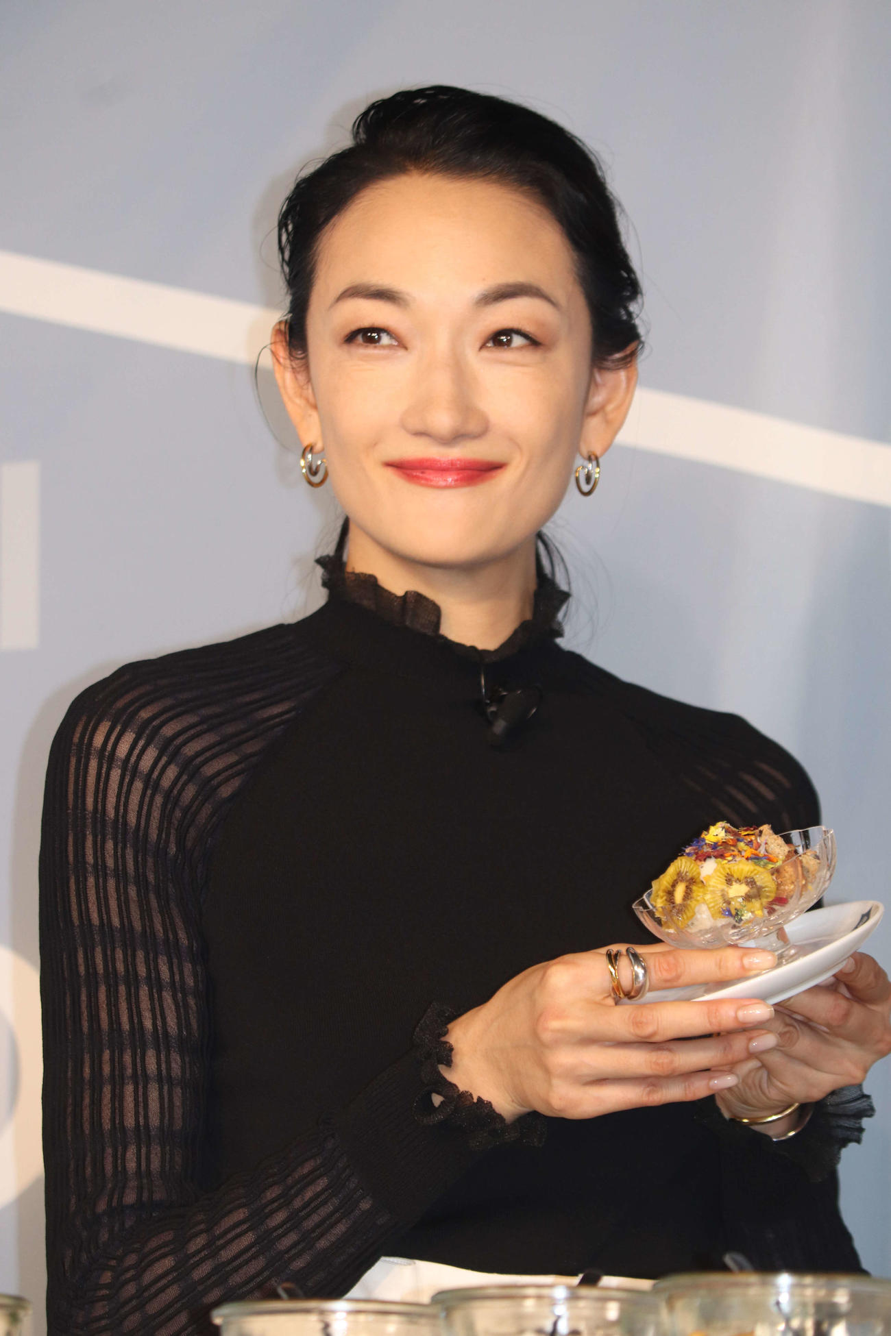 「ITOCHU SDGs STUDIO RESTAURANT　星のキッチン」オープン記念イベントに登壇した冨永愛（撮影・加藤理沙）