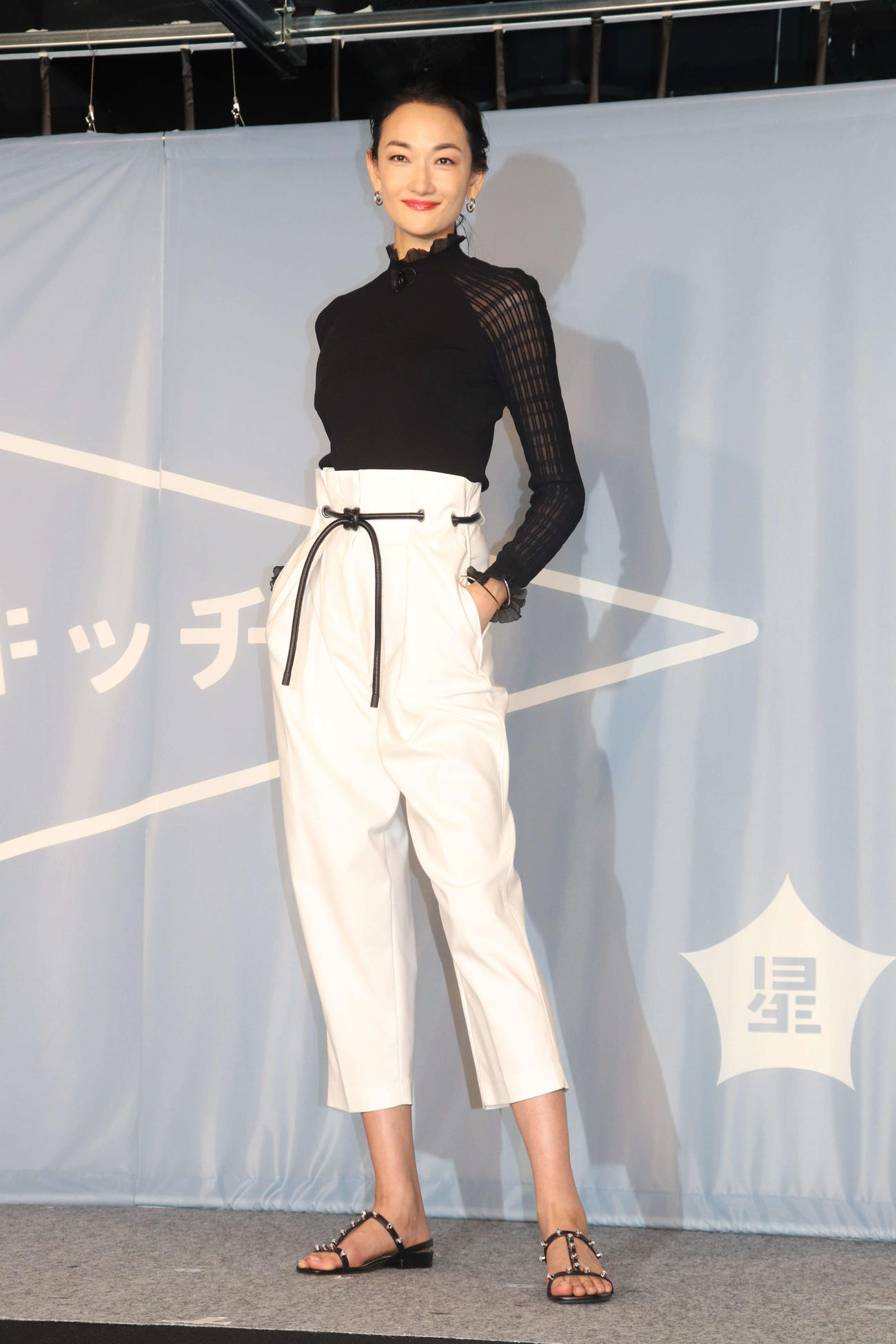 「ITOCHU SDGs STUDIO RESTAURANT　星のキッチン」オープン記念イベントに登壇した冨永愛（撮影・加藤理沙）