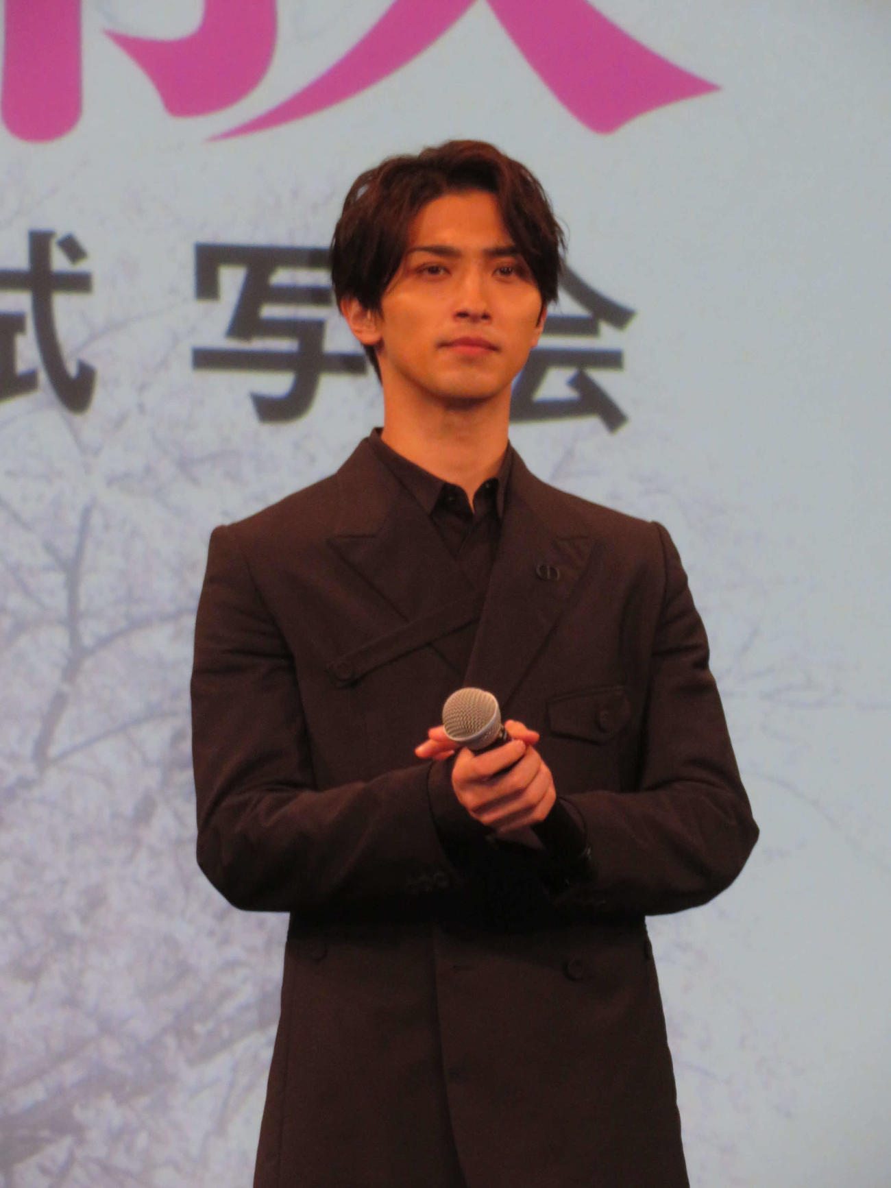 映画「春に散る」完成披露試写会に登壇した、横浜流星（撮影・村上幸将）