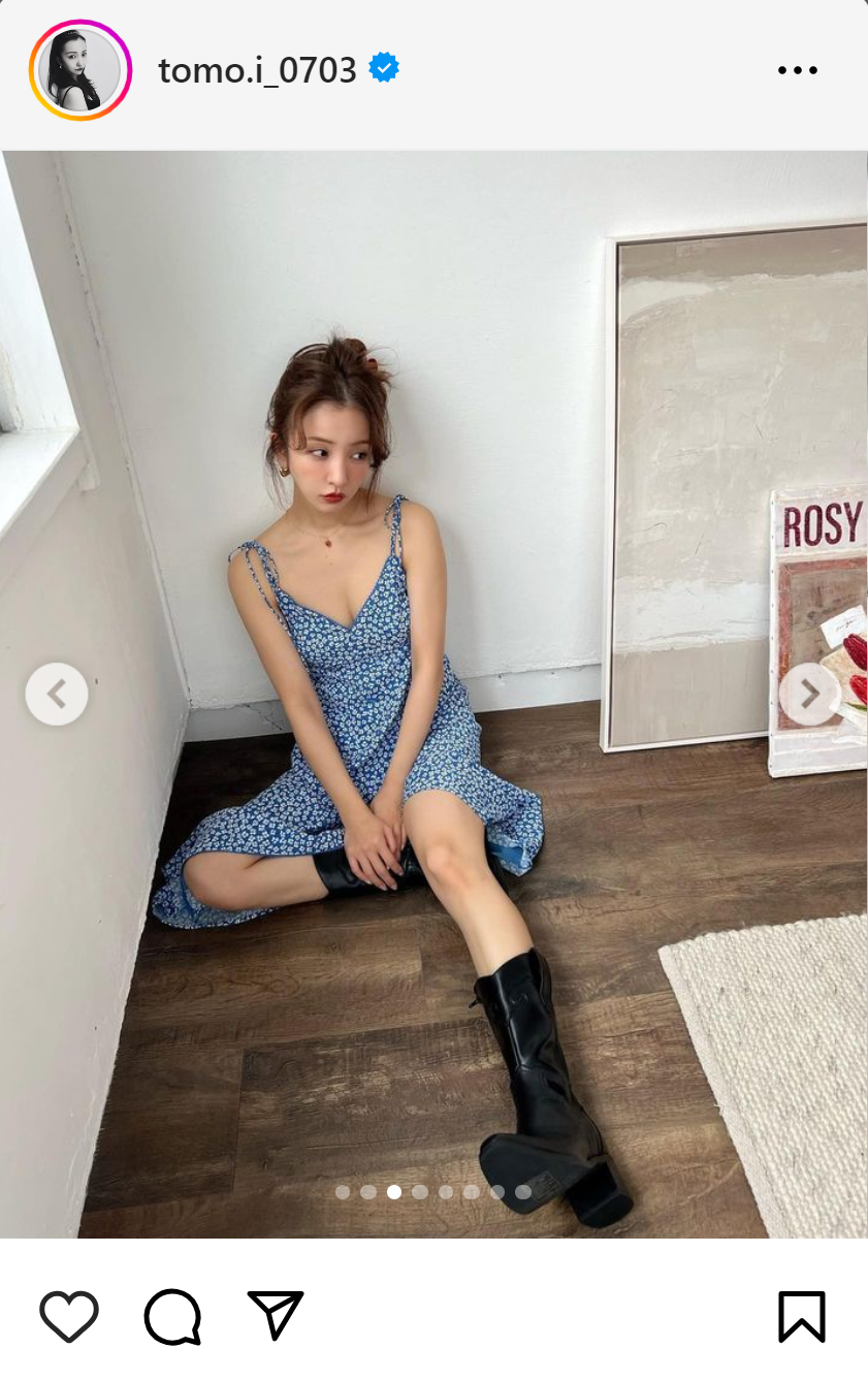 板野友美のインスタグラムから