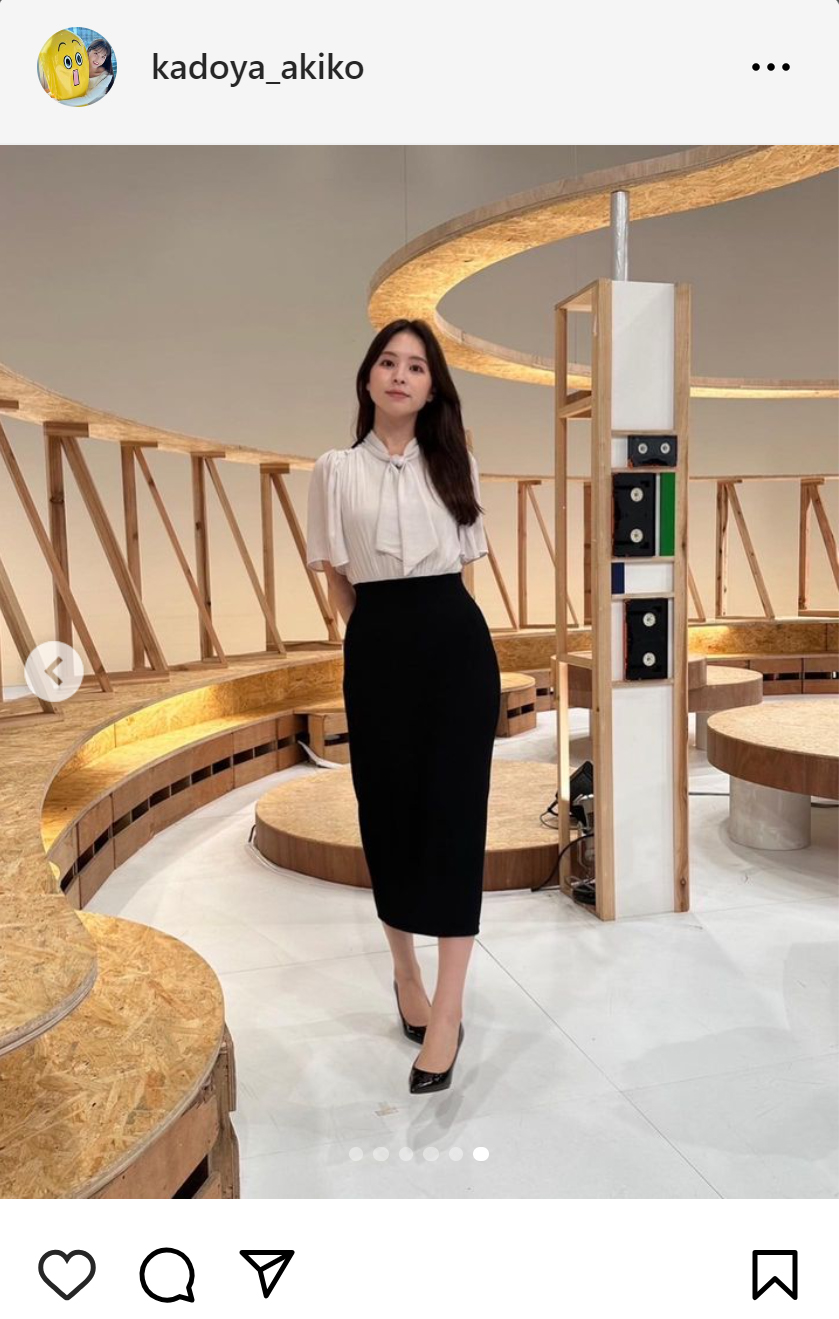 角谷暁子アナのインスタグラムから