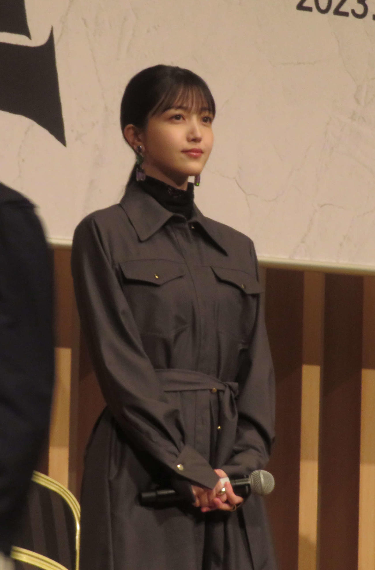 劇団☆新感線いのうえ歌舞伎「天號星」の会見に出席した乃木坂46久保史緒里