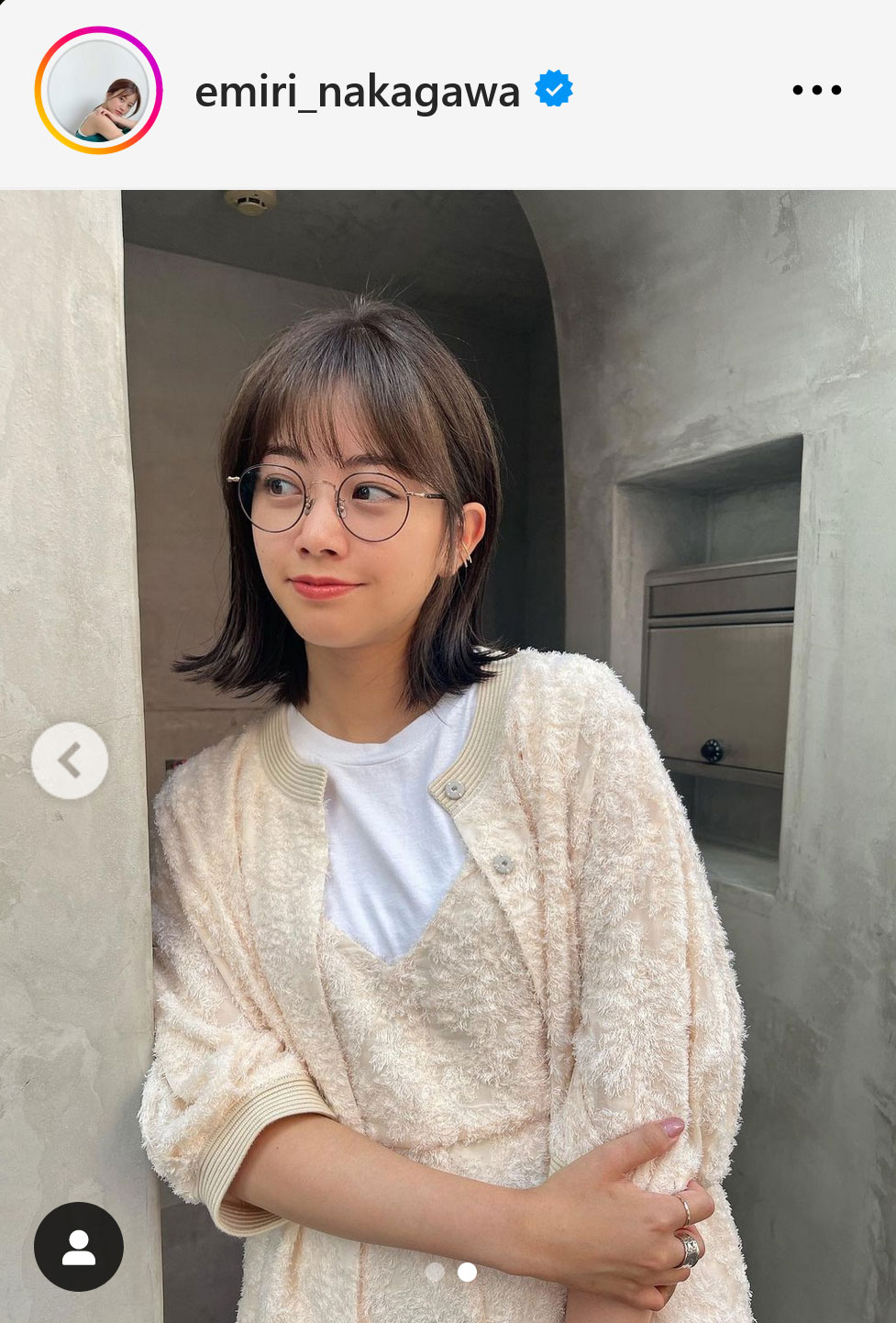 中川絵美里インスタグラムから