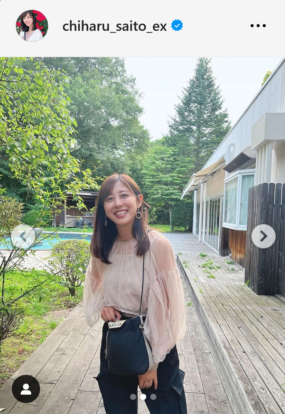 テレビ朝日斎藤ちはるアナウンサーのインスタグラムから