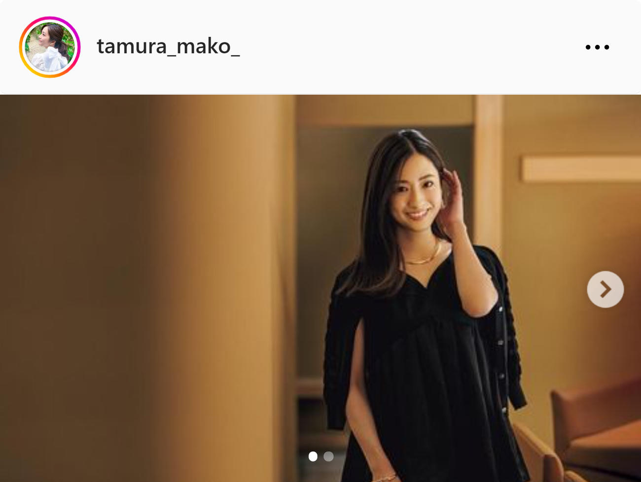 TBS田村真子アナのインスタグラムから