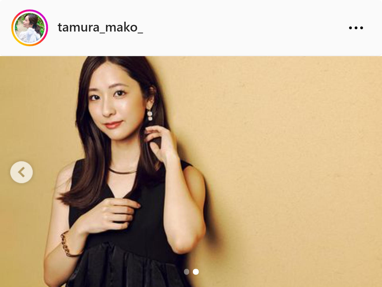 TBS田村真子アナのインスタグラムから
