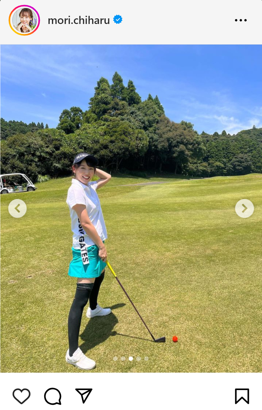 森千晴のインスタグラムから