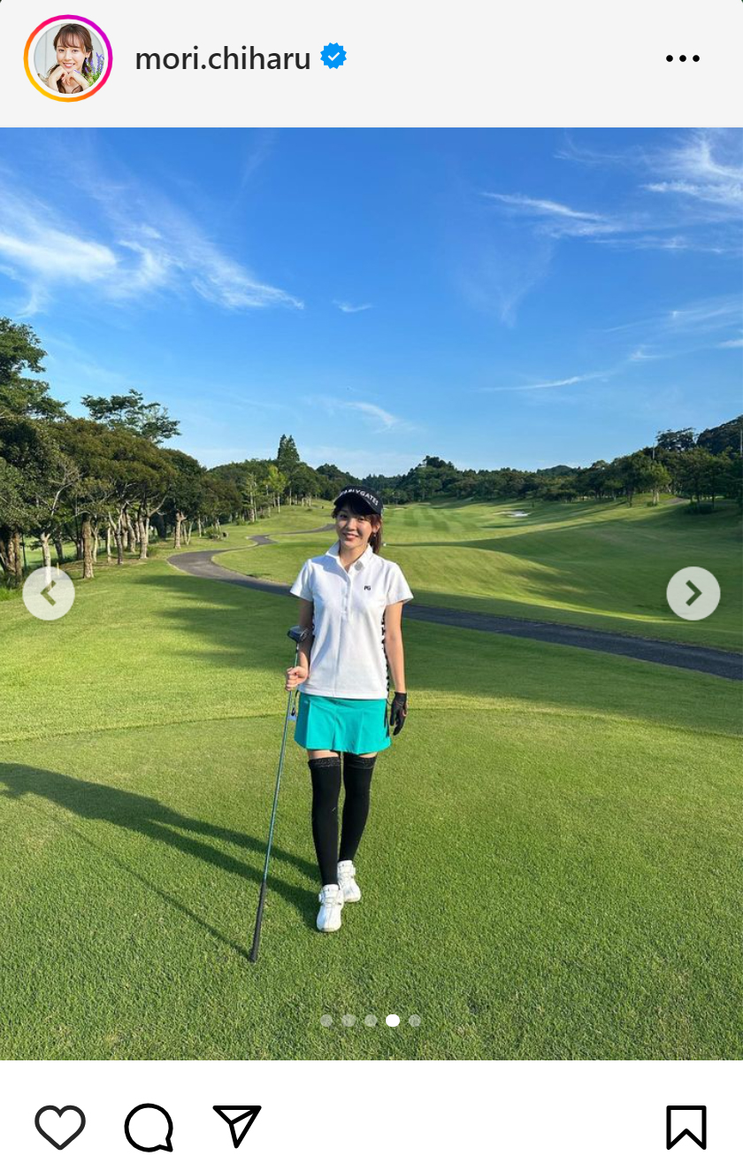 森千晴のインスタグラムから