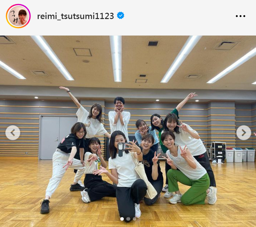 堤礼実アナのインスタグラムから
