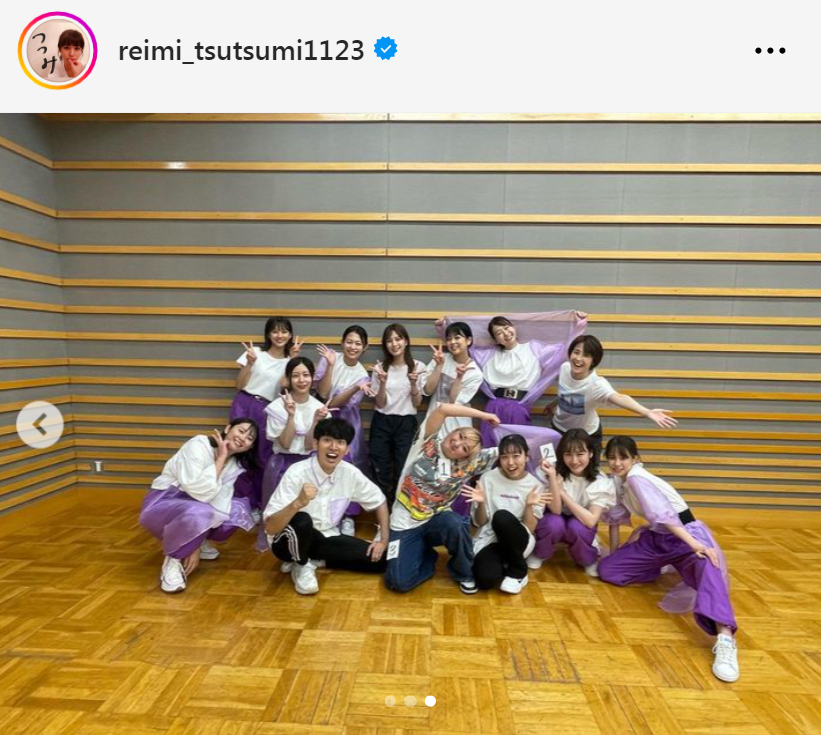 堤礼実アナのインスタグラムから