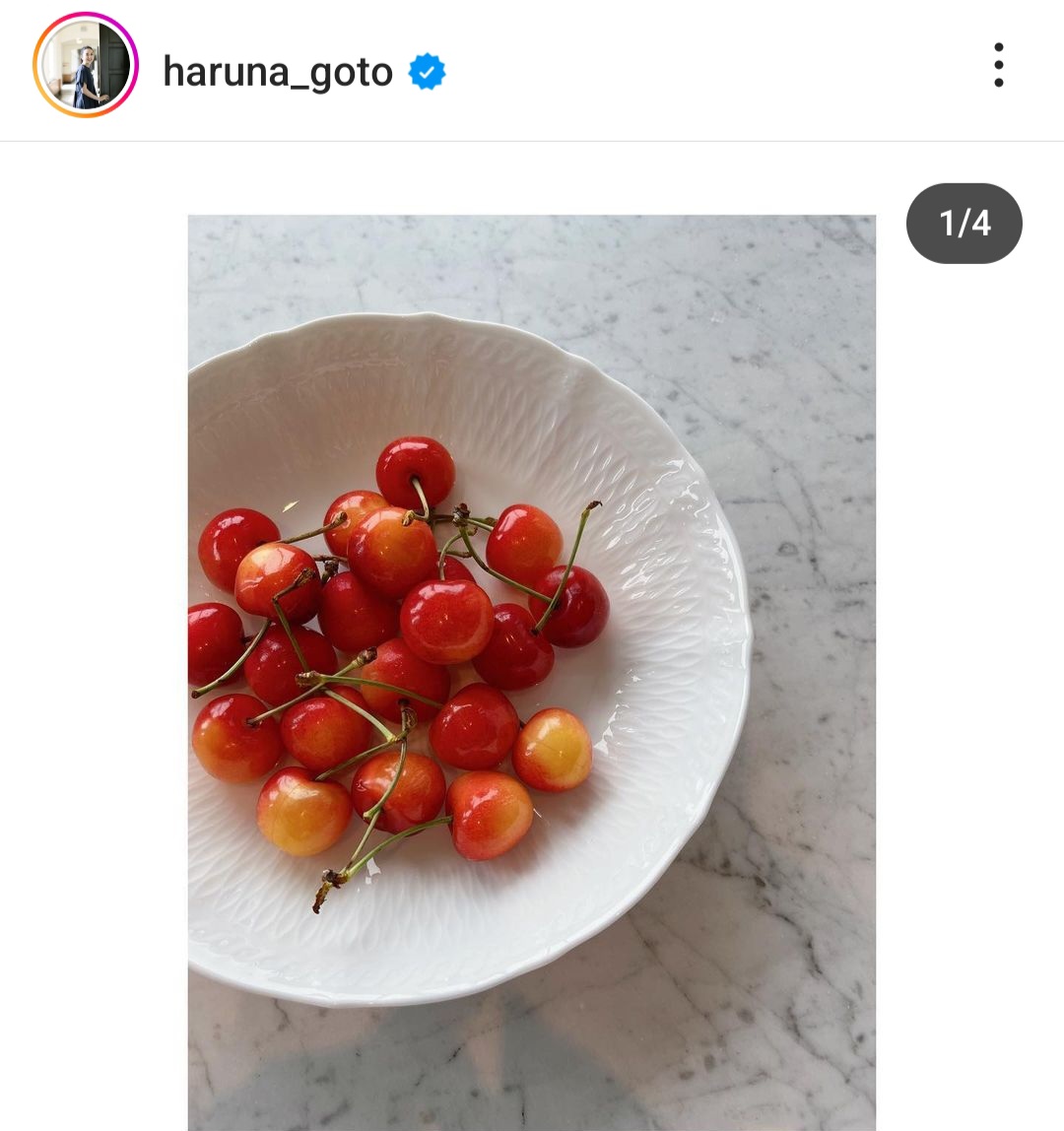 後藤晴菜のインスタグラムから
