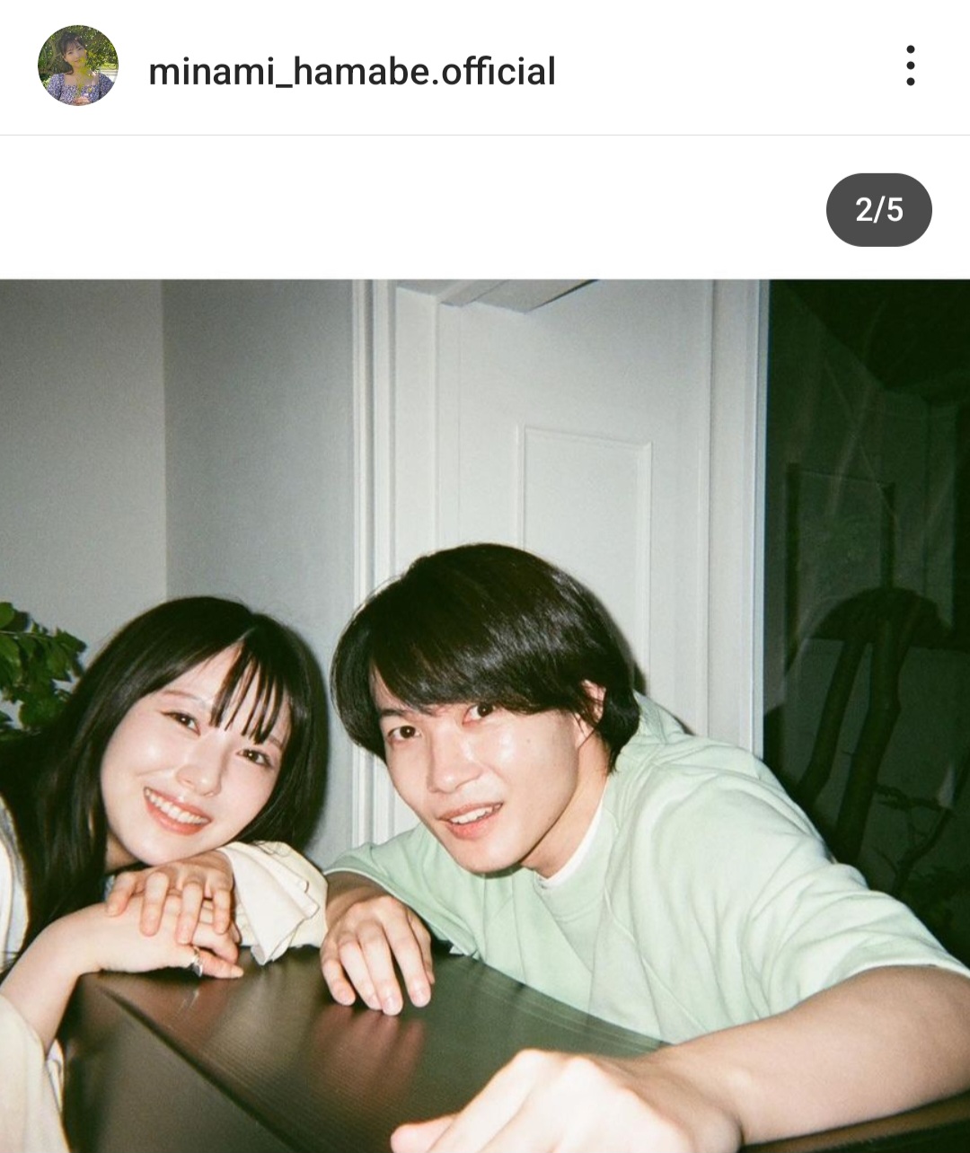 浜辺美波のインスタグラムから