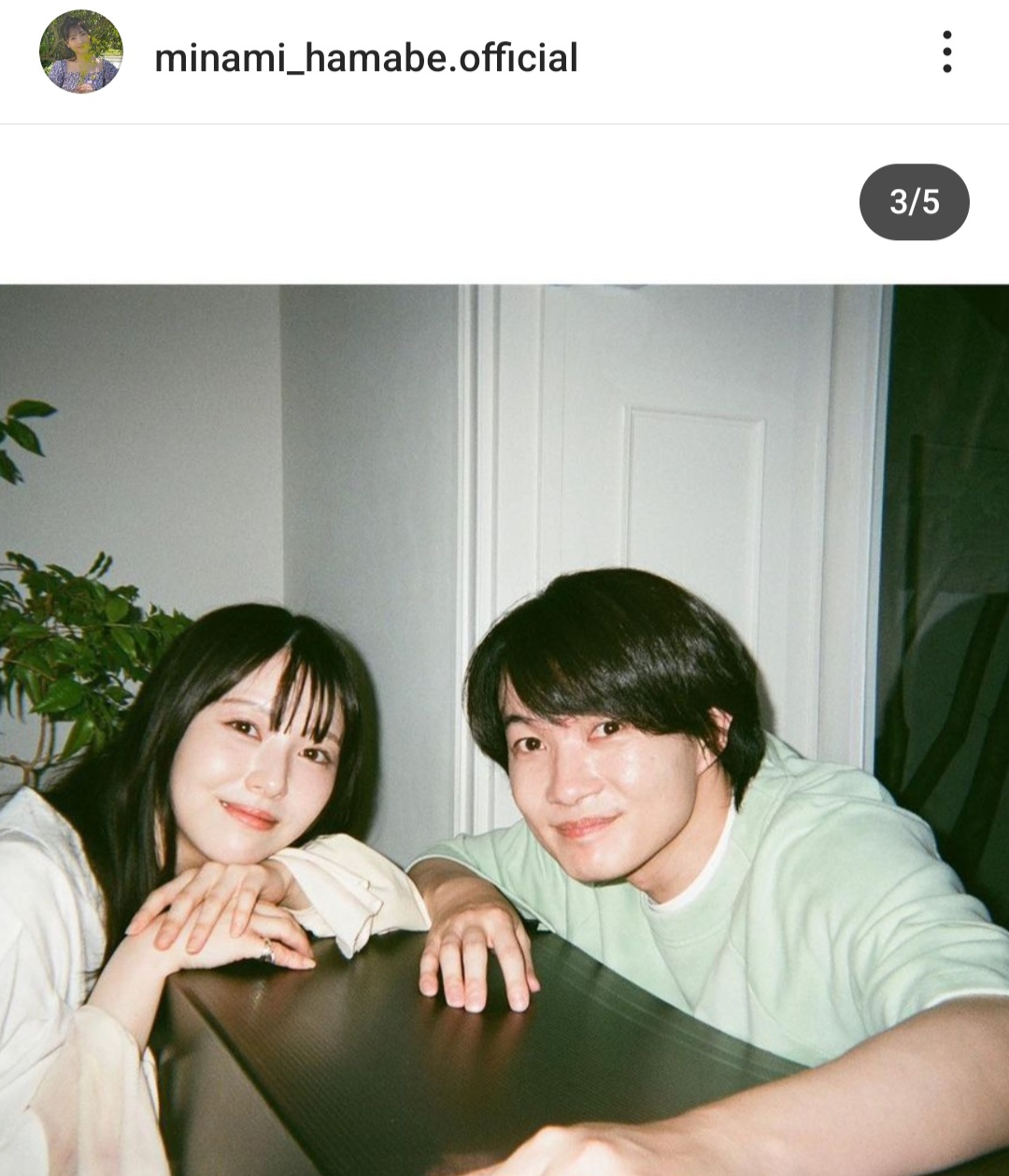 浜辺美波のインスタグラムから