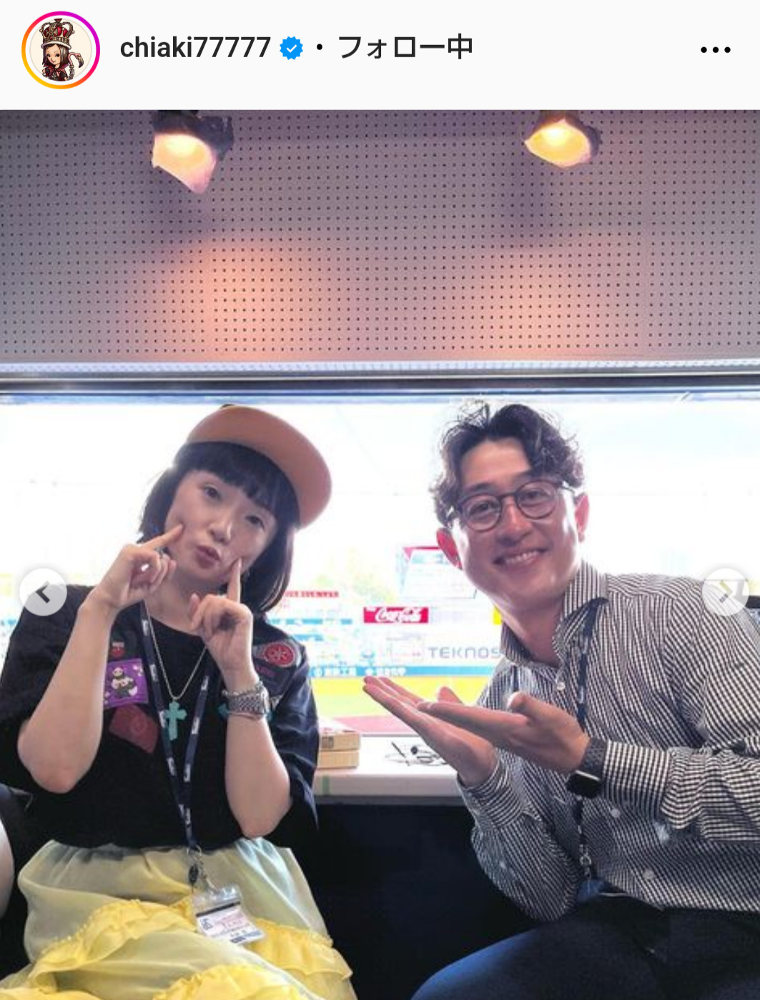 千秋のインスタグラムから