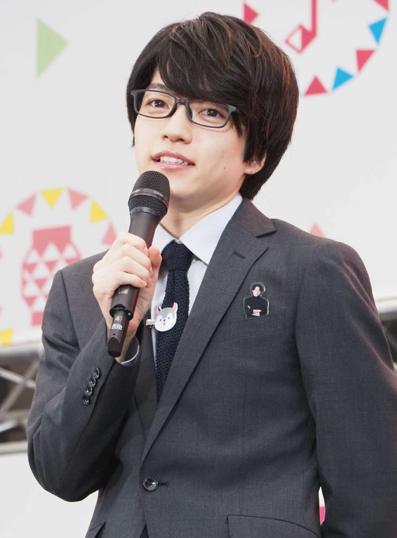 テレビ朝日系ドラマ「ノッキンオン・ロックドドア」制作発表に出席した、なにわ男子西畑大吾（撮影・遠藤尚子）