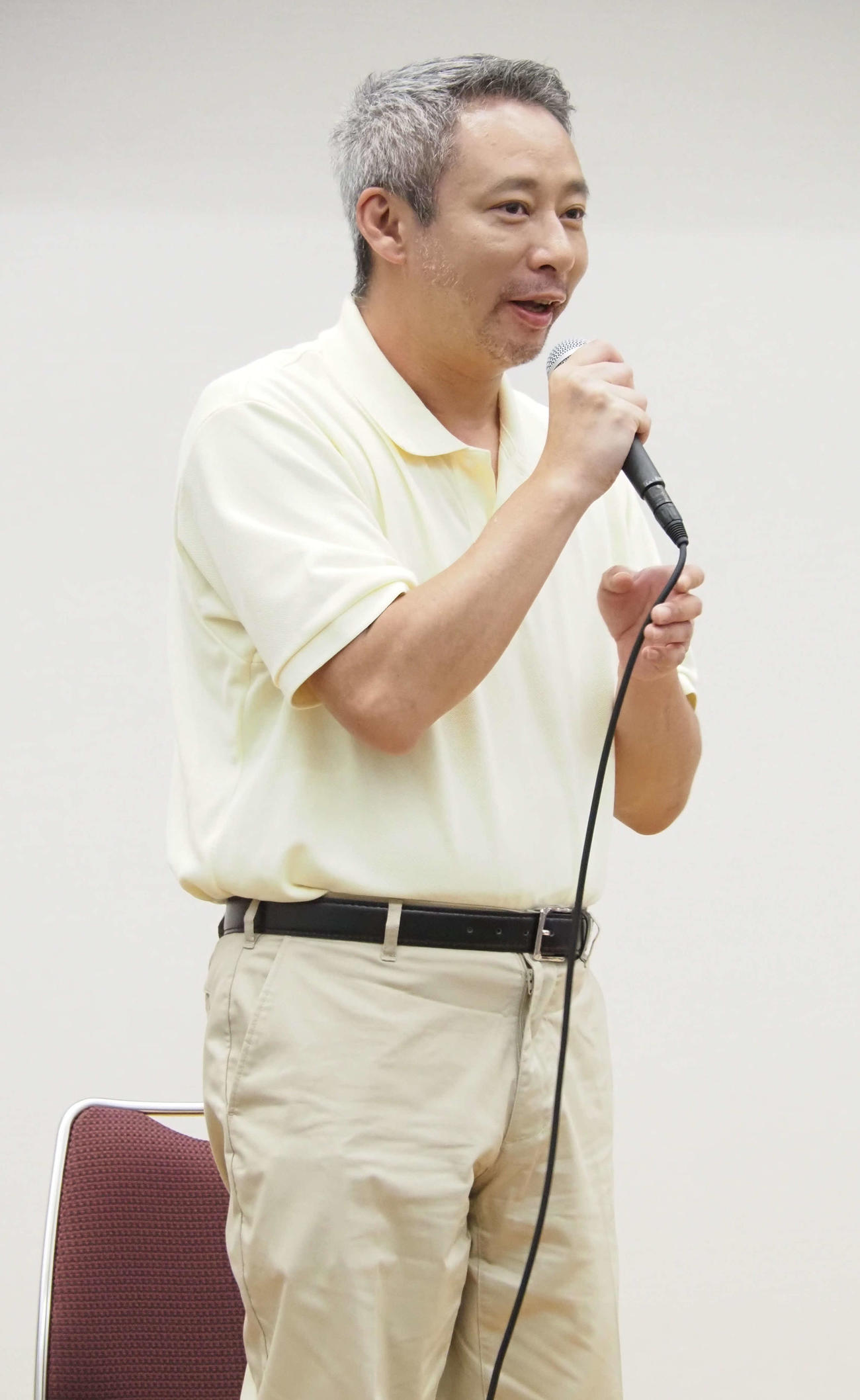 舞台「呪怨　THE LIVE」制作発表に出席したいしだ壱成（撮影・遠藤尚子）
