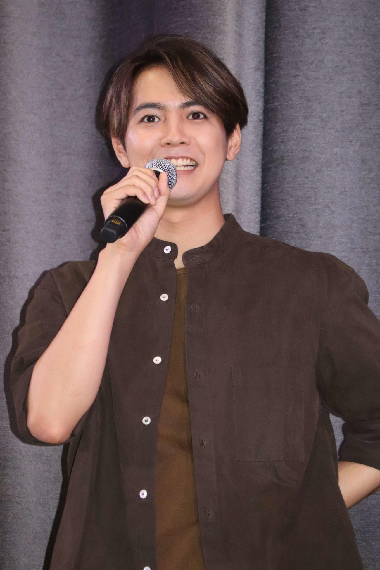 映画「ミンナのウタ」真夏の学生試写会に登場したGENERATIONS片寄涼太（撮影・加藤理沙）